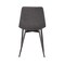 Armen Living Monte Contemporary Dining Chair in Charcoal Fabric with Black Metal Legs LCMOCHCH - alternate 6